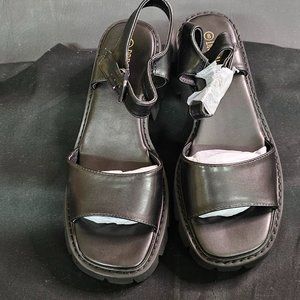 Dream Pairs Lug Sole Low Platform Chunky Block Heel Sq. Toe Ankle Strap Sandal 8